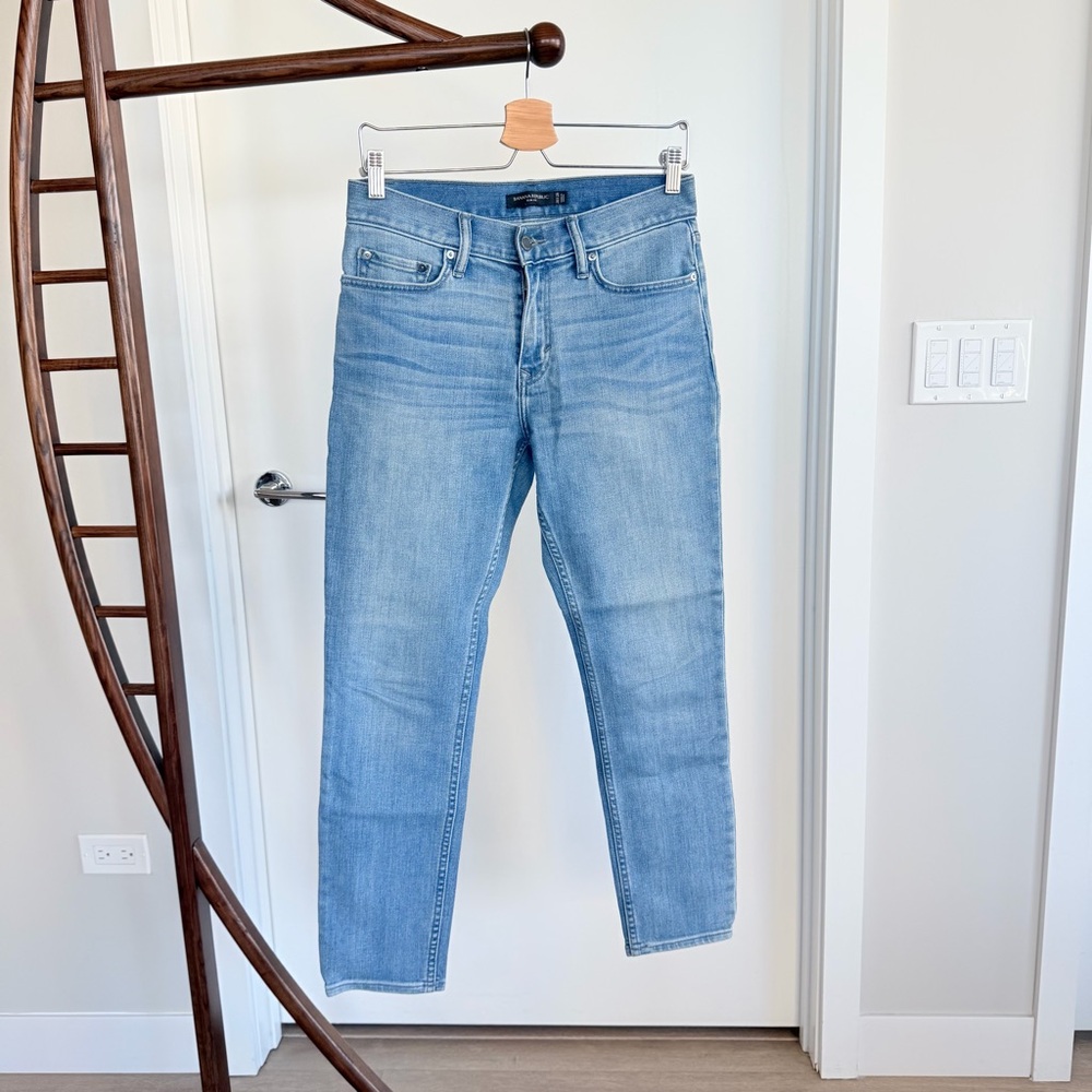 Men’s Banana Republic Slim Fit Light Blue Denim Jeans 28x28